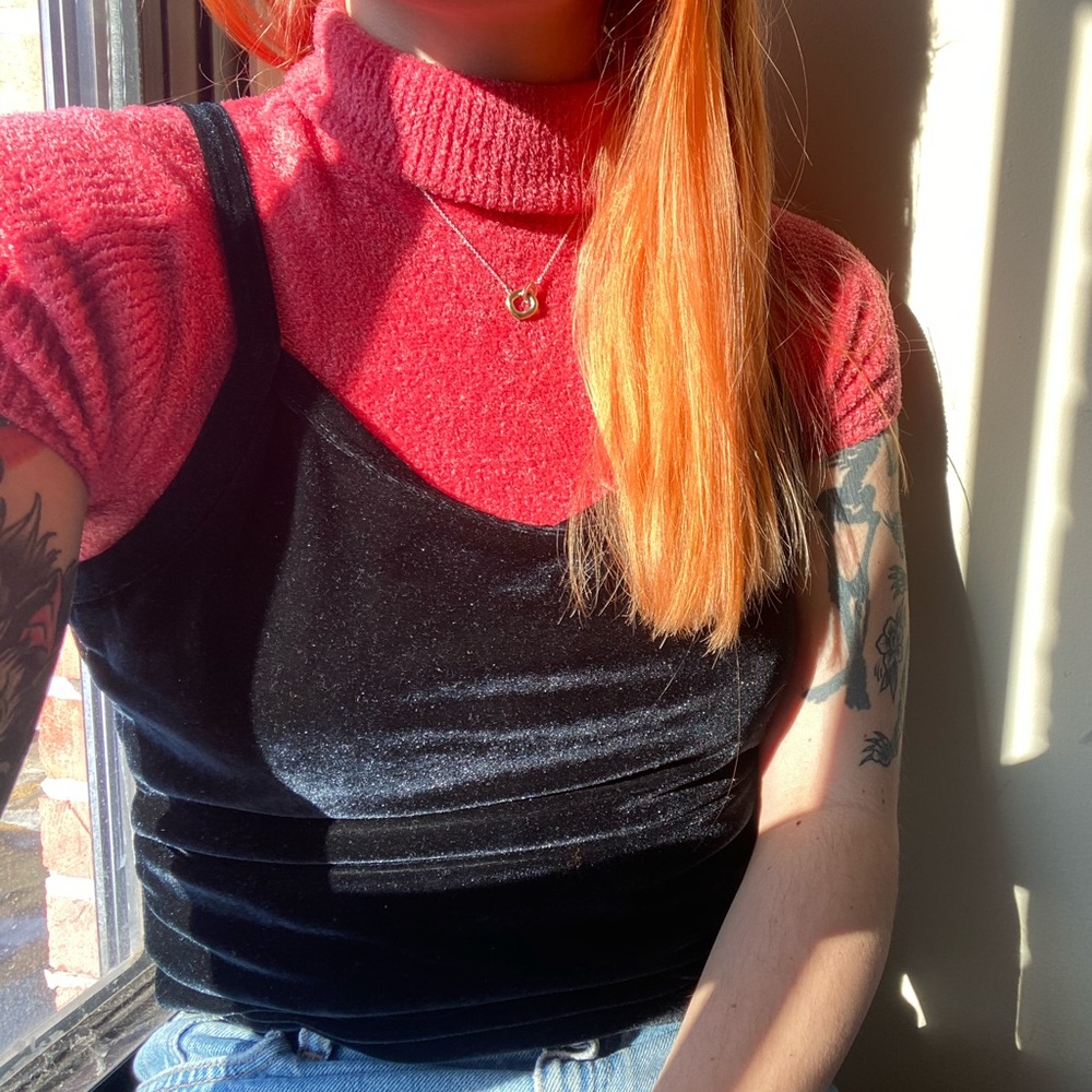 Vintage Fuzzy Turtleneck 🌷